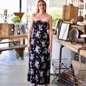 Old Navy Strapless Floral Dress